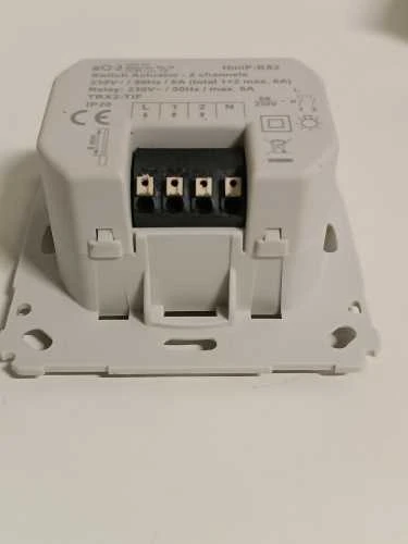 Ecost prekė po grąžinimo Homematic IP Smart Home 156757A0 Switch Actuator for Brand Switch - 2 Gang (Atnaujinta)