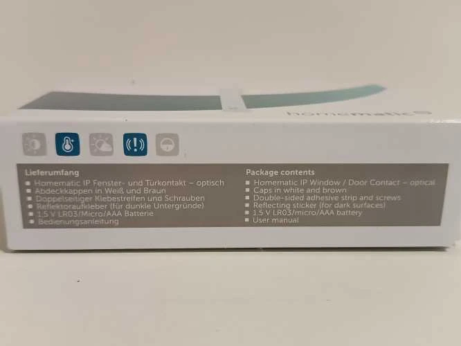 Ecost prekė po grąžinimo Homematic IP Smart Home Fenstergriffsensor – smarte Überwachung der Fenster (Atnaujinta)