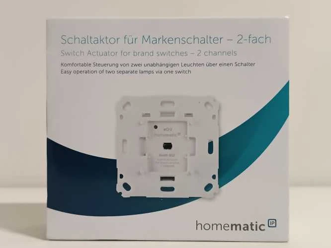 Ecost prekė po grąžinimo Homematic IP Smart Home 156757A0 Switch Actuator for Brand Switch - 2 Gang (Atnaujinta)