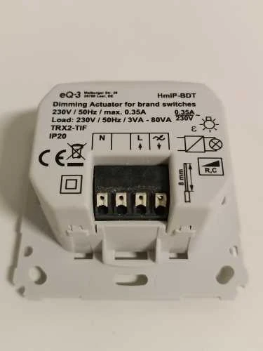 Ecost prekė po grąžinimo Homematic IP Smart Home dimmer actuator for branded switches (Atnaujinta)