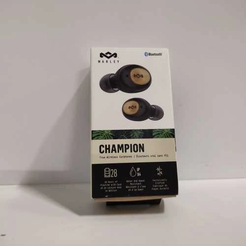 Ecost prekė po grąžinimo House of Marley True Wireless Champion In-Ear Earphones - Compact Bluetooth (Atnaujinta)