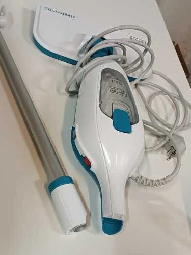 Ecost prekė po grąžinimo Juodas + DECKER FSMH13E5-QS Steam cleaner with hand cleaner - 5 in 1 - 1300 (Atnaujinta)