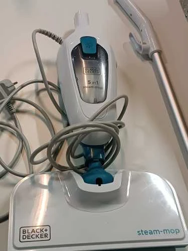 Ecost prekė po grąžinimo Juodas + DECKER FSMH13E5-QS Steam cleaner with hand cleaner - 5 in 1 - 1300 (Atnaujinta)