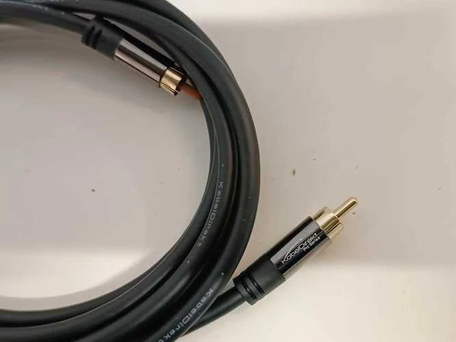 Ecost prekė po grąžinimo, KabelDirekt 799422539808 garso kabelis 3 m RCA Juoda (Atnaujinta)