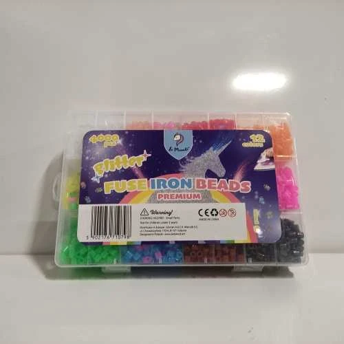 Ecost prekė po grąžinimo La Manuli blizgančios karoliukai lyginimui, 4000 vienetų, 5 mm, 12 spalvų (Atnaujinta)