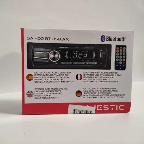 Automagnetola Ecost prekė po grąžinimo Majestic SA 400 BT USB AX - Sistema Audio Car con Bluetooth, Lettore MP3/WM (Atnaujinta)