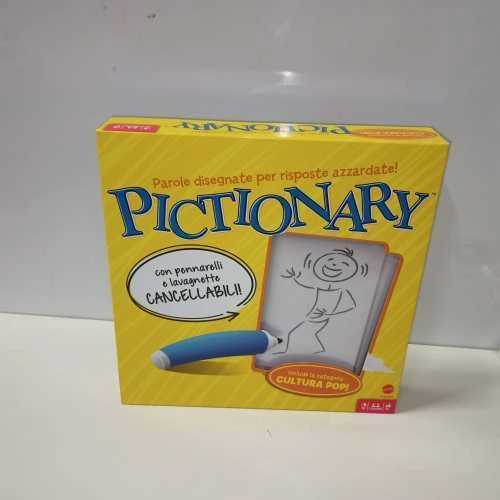 Ecost Prekė po grąžinimo Mattel Games - Pictionary, Stalo Žaidimas Šeimoms ir Vaikams nuo 8 metų, DP (Atnaujinta)