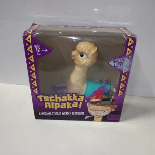 Ecost prekė po grąžinimo Mattel Games GMV81 - Tschakka, Alpaka!, juokingas žaidimas vaikams su spjau (Atnaujinta)