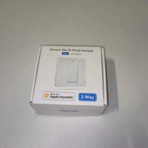 Ecost prekė po grąžinimo Meross HomeKit Smart Light Switch, 2way WiFi Wall Switch reikalauja neutral (Atnaujinta)