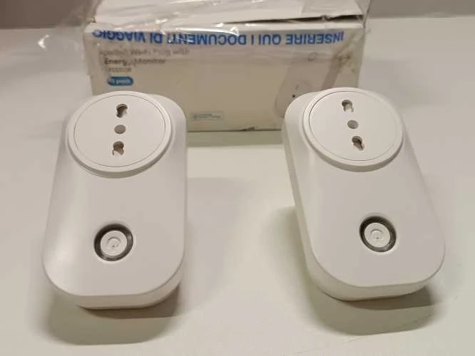 Ecost prekė po grąžinimo Meross Smart WiFi kištuko lizdas, itališkas išmanusis kištukas 16a (L tipas (Atnaujinta)