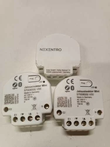 Ecost prekė po grąžinimo Nexentro 57008099 iš 3 Zigbee 3.0 ritininių užraktų jungiklio su diegimo ku (Atnaujinta)