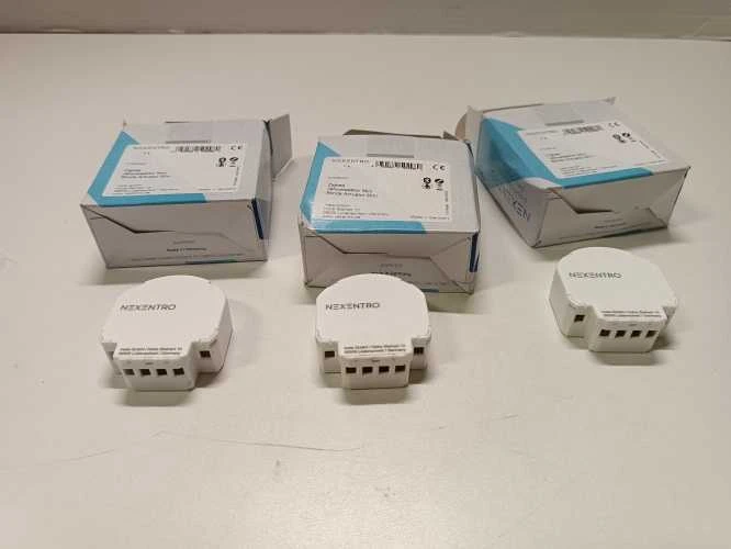 Ecost prekė po grąžinimo Nexentro 57008099 iš 3 Zigbee 3.0 ritininių užraktų jungiklio su diegimo ku (Atnaujinta)