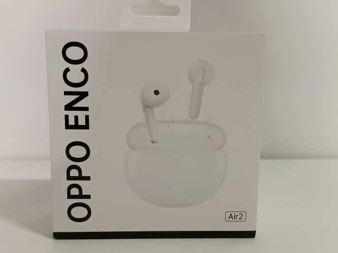 Ecost prekė po grąžinimo OPPO Enco Air2 Wireless Headphones, Playback Time with Charging Case: Up to (Atnaujinta)