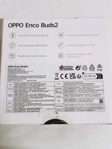 Ecost prekė po grąžinimo OPPO Enco Buds2, Auricolari True Wireless, Bluetooth 5.2, in-ear, Noise Raudona (Atnaujinta)