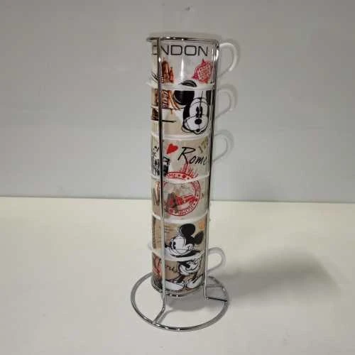 Ecost prekė po grąžinimo Originali Disney Mickey and Minnie Mouse Cafe Espresse Cup su me (Atnaujinta)