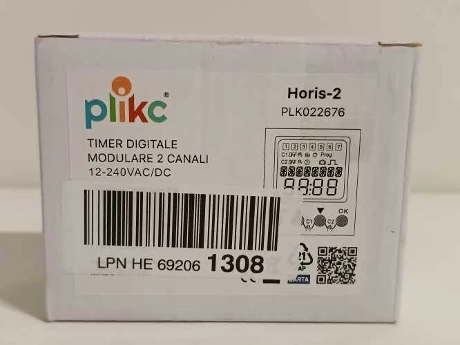 Ecost prekė po grąžinimo Plikc PLK022676 2 Channel Digital Weekly Timer - Pilkas (Atnaujinta)