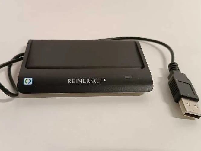 Ecost prekė po grąžinimo Reiner SCT cyberJack RFID Basis nPA Smart Card Reader eID BSI-Certified wit (Atnaujinta)