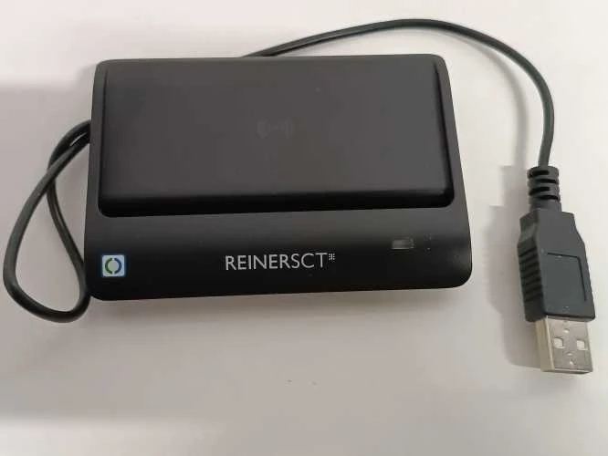 Ecost prekė po grąžinimo Reiner SCT cyberJack RFID Basis nPA Smart Card Reader eID BSI-Certified wit (Atnaujinta)