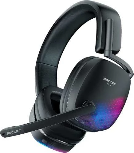 Ecost prekė po grąžinimo Roccat Syn Max Air - Belaidis RGB žaidimų ausines su 3D garsu ir dokavimo s (Atnaujinta)