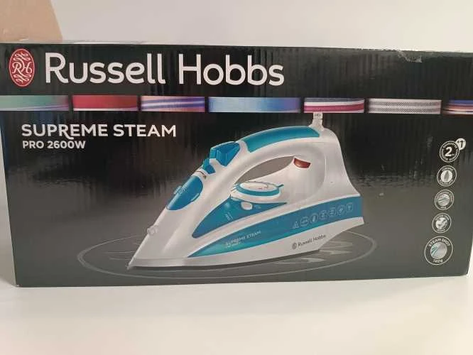 Ecost prekė po grąžinimo, Russell Hobbs garų lygintuvas Supreme Steam Pro (2600 vatų, 140 g/min) (Atnaujinta)