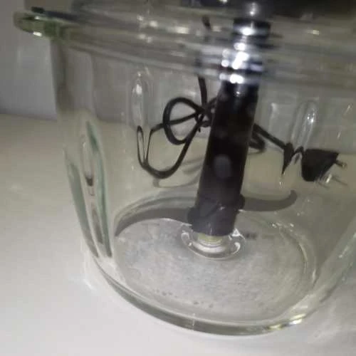 Ecost prekė po grąžinimo Russell Hobbs Mini Electric Chopper [Glass Jar incl. Storage Lid] Matt Blac (Atnaujinta)