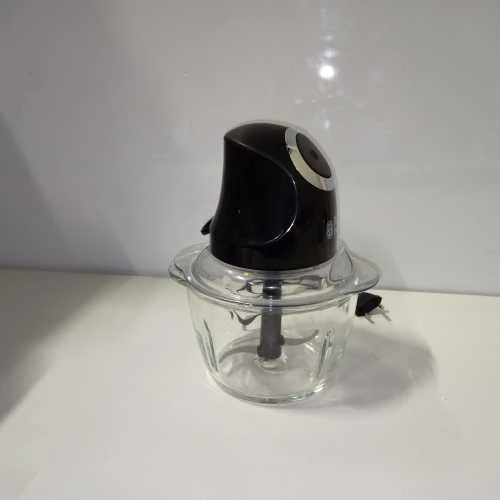 Ecost prekė po grąžinimo Russell Hobbs Mini Electric Chopper [Glass Jar incl. Storage Lid] Matt Blac (Atnaujinta)