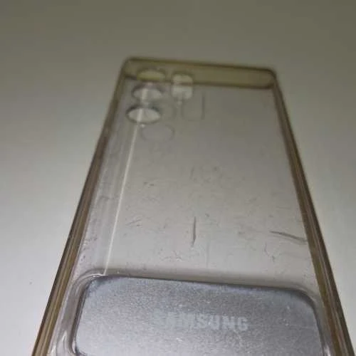 Dėklas Ecost prekė po grąžinimo Samsung Clear Standing Cover, Išmanusis telefonas Cover EF-JS908 for Galaxy S22 Ultr (Atnaujinta)