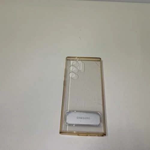 Dėklas Ecost prekė po grąžinimo Samsung Clear Standing Cover, Išmanusis telefonas Cover EF-JS908 for Galaxy S22 Ultr (Atnaujinta)