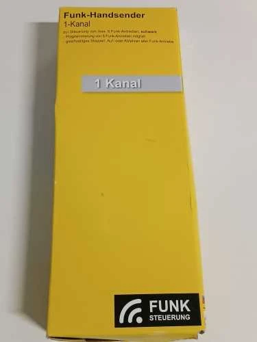 Ecost prekė po grąžinimo Schellenberg 20019 Radio-controlled Handheld Transmitter 1 Channel Juodas (Atnaujinta)