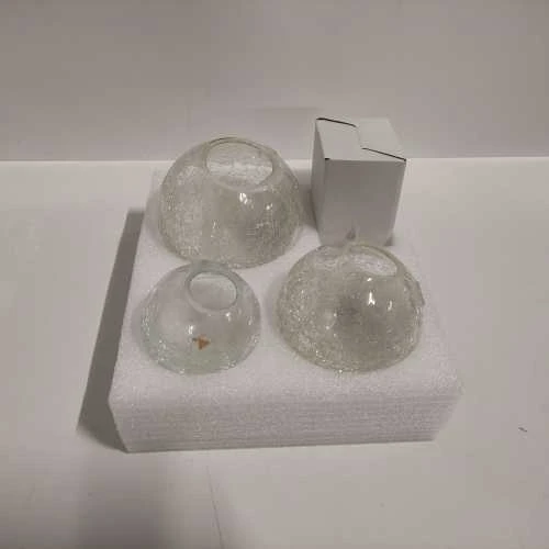 Ecost prekė po grąžinimo Set of 3 LED Glass Balls with Light Chain warm baltas Indoor (Atnaujinta)