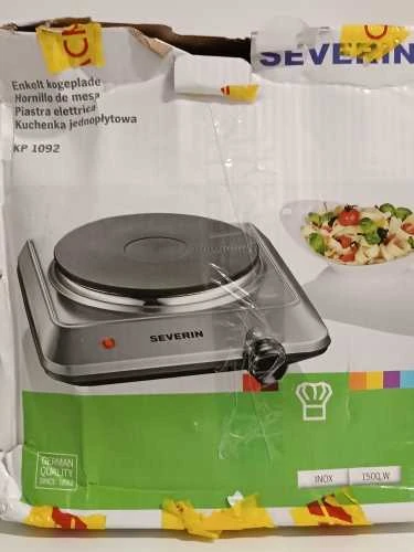 Ecost prekė po grąžinimo Severin hotplate, mass hob (1x Ø 18 cm), stepless temperature setting, DK 1 (Atnaujinta)