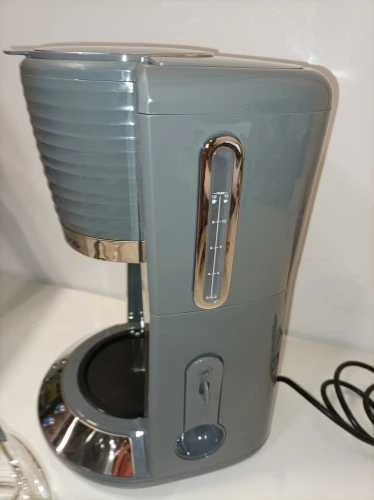 Ecost prekė po grąžinimo, Skaitmeninis kavos aparatas Russell Hobbs Inspire, pilkos spalvos (Atnaujinta)