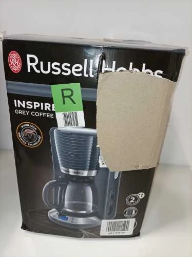 Ecost prekė po grąžinimo, Skaitmeninis kavos aparatas Russell Hobbs Inspire, pilkos spalvos (Atnaujinta)