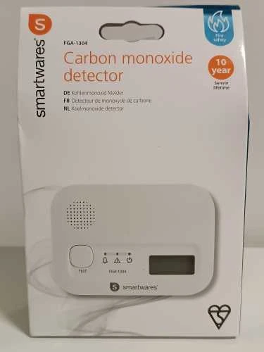 Ecost prekė po grąžinimo Smartwares FGA-13041 Kohlenmonoxid-Melder, 10 Jahre Sensor, mit Ekranas und (Atnaujinta)