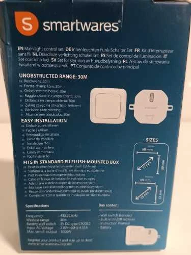 Ecost prekė po grąžinimo Smartwares Pugir & Connect namų rinkinys, skirtas belaidžiui apšvietimui (Atnaujinta)