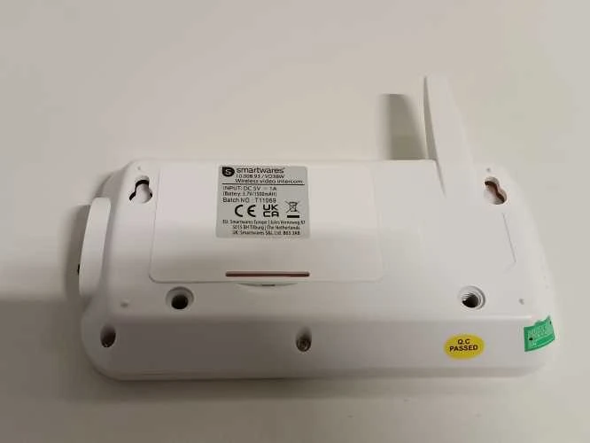 Ecost prekė po grąžinimo Smartwares VD38W belaidžio vaizdo durų telefonas su naktinio matymo funkcij (Atnaujinta)