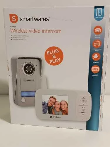 Ecost prekė po grąžinimo Smartwares VD38W belaidžio vaizdo durų telefonas su naktinio matymo funkcij (Atnaujinta)