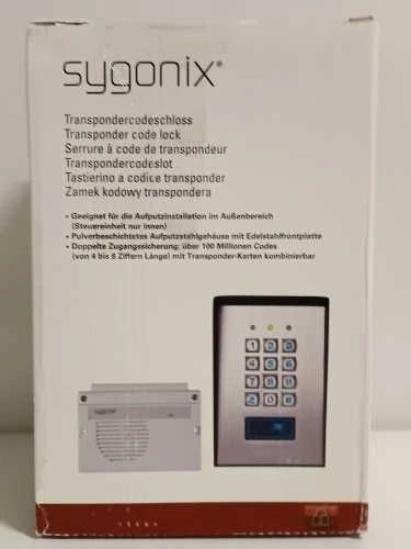 Ecost prekė po grąžinimo Sygonix 1582020 SurfaceMounted Code Lock IP66 su apšviesta klaviatūra su at (Atnaujinta)