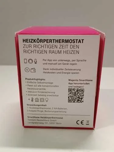 Ecost prekė po grąžinimo Telekom Smarthome Radiatorių termostatas su LCD ekranu Baltas (Atnaujinta)