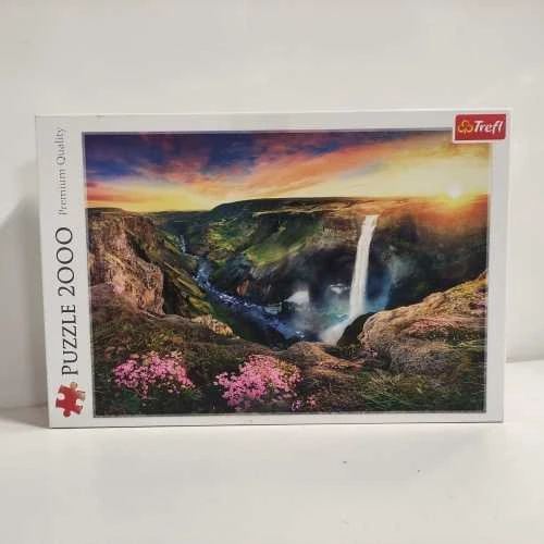Dėlionė Ecost prekė po grąžinimo Trefl TR27091 Haifoss krioklys, Islandija 2000 dalių, aukštos kokybės, suau (Atnaujinta)
