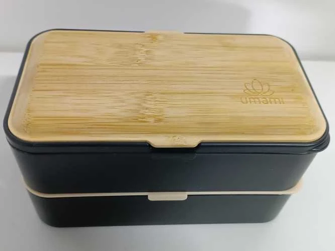 Ecost prekė po grąžinimo Umami Bento dėžutė suaugusiems/vaikams, 1 SOT puodai ir 4 stalo įrankiai (Atnaujinta)