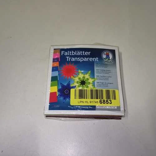 Ecost prekė po grąžinimo Ursus 2646899 - Lankstomi lapeliai iš permatomo popieriaus, apie 10 x 10 cm (Atnaujinta)
