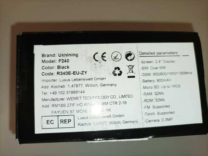 Ecost prekė po grąžinimo, Ushining Gsm senjorų mobilusis telefonas Sulankstomas mobilusis telefonas (Atnaujinta)