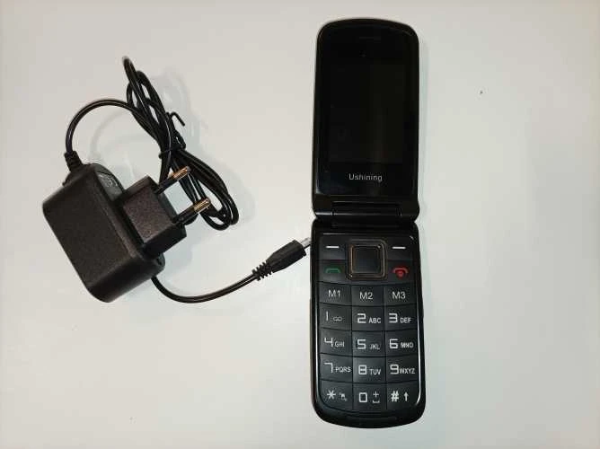 Ecost prekė po grąžinimo, Ushining Gsm senjorų mobilusis telefonas Sulankstomas mobilusis telefonas (Atnaujinta)