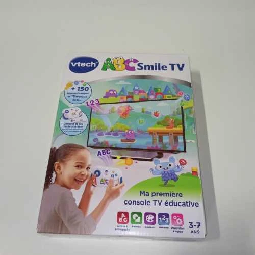 Ecost prekė po grąžinimo VTech ABC Smile TV Mano pirmoji mokomoji žaidimų konsolė 3/7 metų (Atnaujinta)