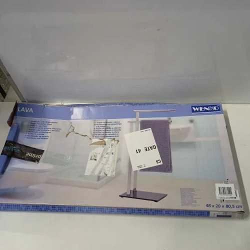 Ecost prekė po grąžinimo Wenko Lava rankšluosčių stendas 42 x 81 x 20 cm blizgus nerūdija (Atnaujinta)