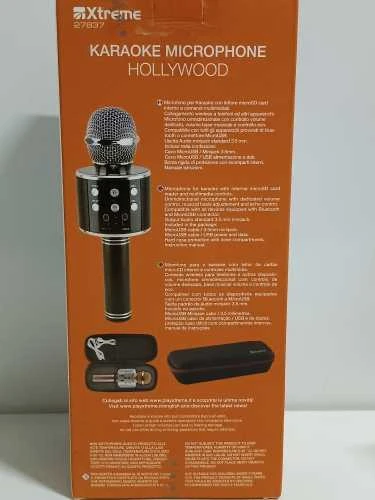 Ecost prekė po grąžinimo Xtreme 27837 Microphone Speaker with Built-in Bluetooth Portable Juodas (Atnaujinta)