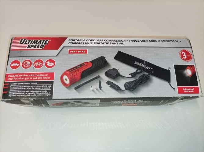 Parkside Ecost prekė po grąžinimo, Ultimate Speed Compressor Portable USKT 60 A 1 (Atnaujinta)