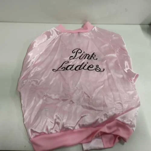 Pink Ecost prekė po grąžinimo Smiffys moteriškas karnavalinis kostiumas „Rožinė Ladies“ striukė iš „Grease“ (Atnaujinta)