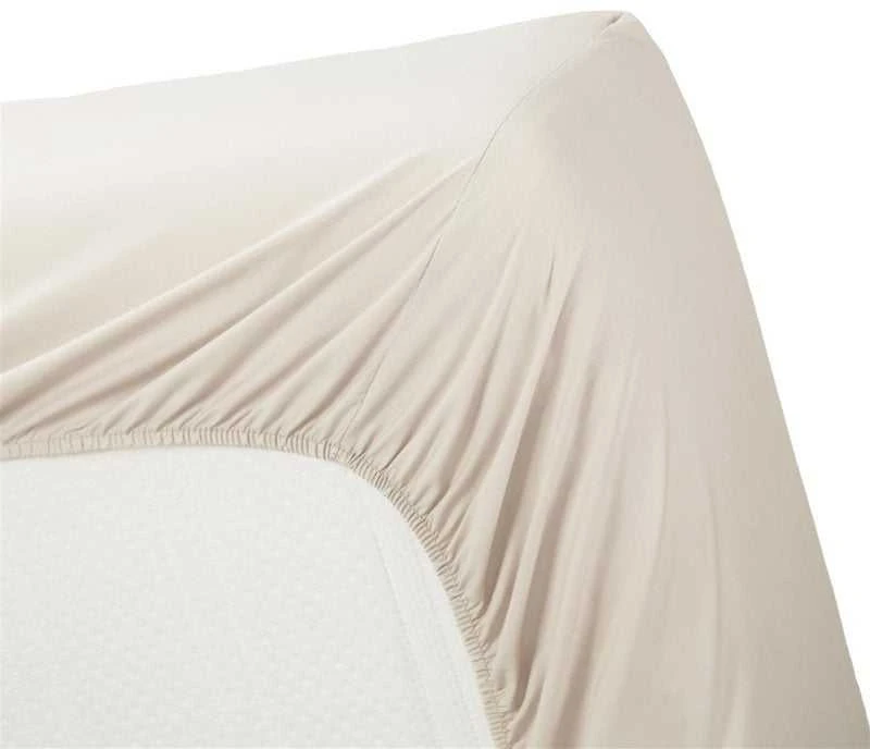 Ambiante Cotton Uni HL Sand paklodė su guma Čiužinio dydis - 140x200 cm